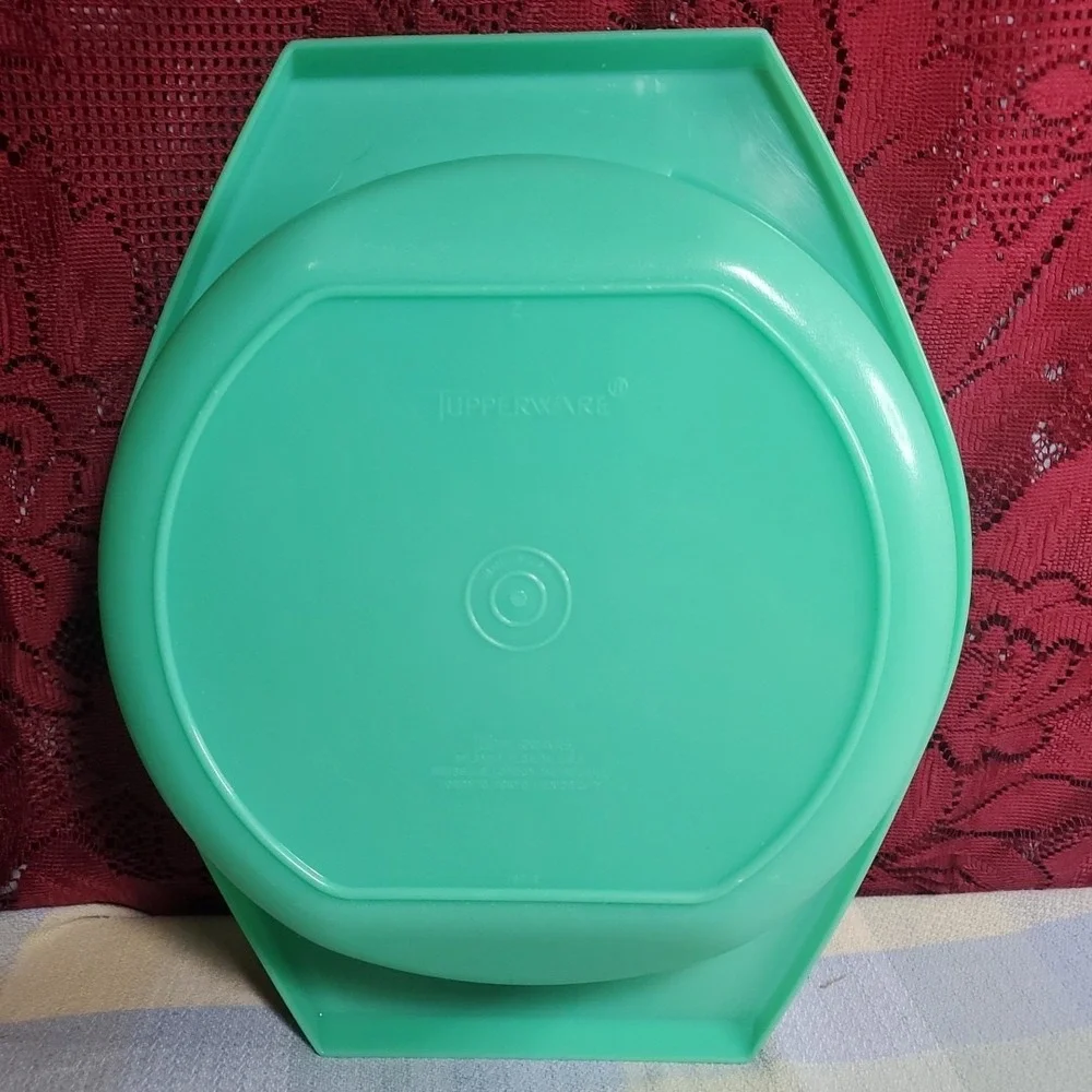 Tupperware 786-6 Vintage Grater Slicer Bowl Set Seafoam Green Kitchen‎ Retro USA